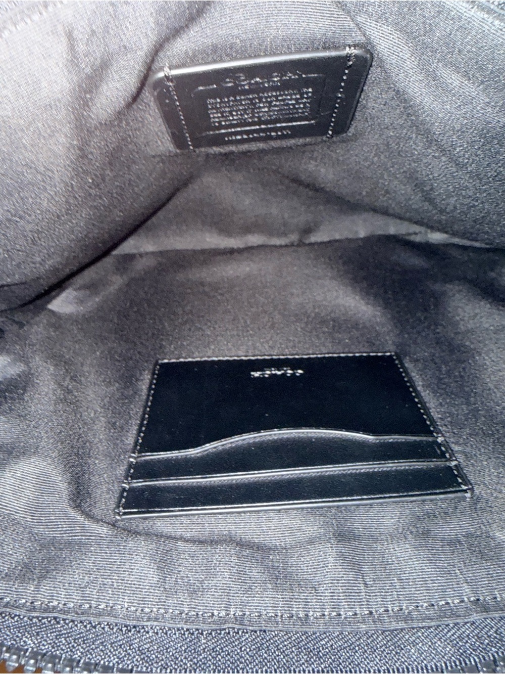 Coach Brown Signature Ranger Pouch with Black Leather Flap - Picture 13 of 13